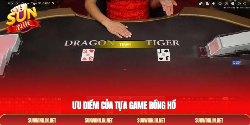Ưu điểm của tựa game Rồng Hổ 